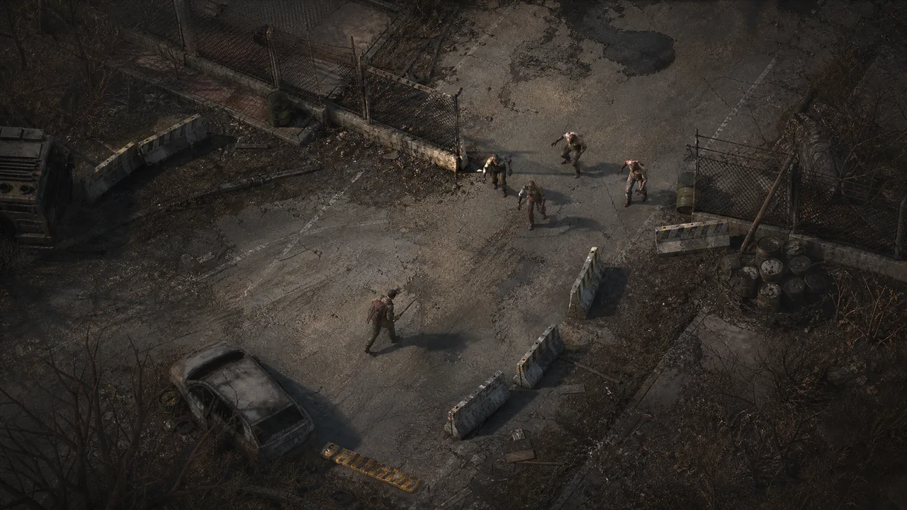 Dead Land Survival Task 013 visual guide showing a mutant patrol near the quarantine fence