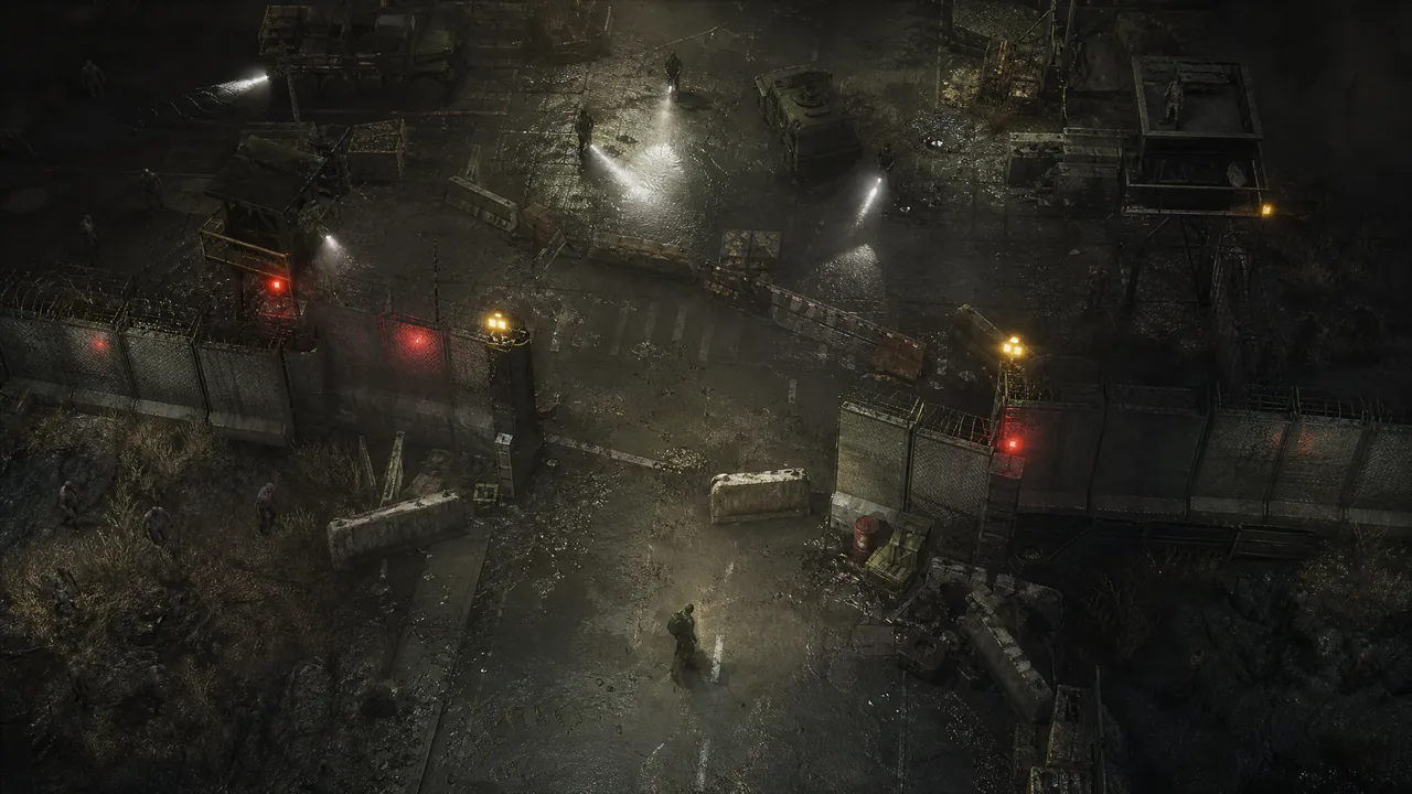 Dead Land Survival Task 016 visual guide showing a survivor approaching the Military Base perimeter