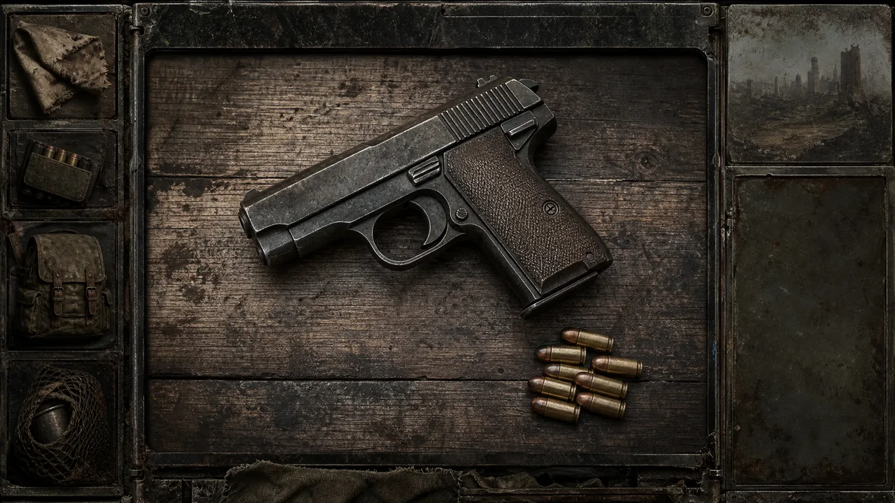 Dead Land Survival a pistol inventory visual guide showing an efficient backup firearm with ammunition